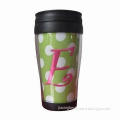 Plastic Travel Mug with Lids, Ideal for Traveling/Outside Activities, Customized Designs Welcomed